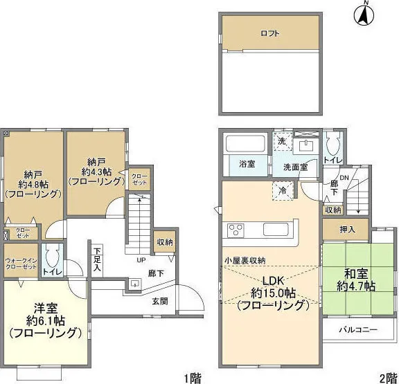 Kolet Itabashi Yotsuba #04 - Floor Plan - ["Plan", "Floor plan", "Diagram"]