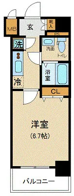 XEBEC Kamata Station Exe - Floor Plan - ["Apartment"]