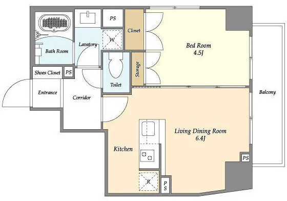 Comforia Hatagaya - Floor Plan - ["Rectangle", "Schematic", "Font"]