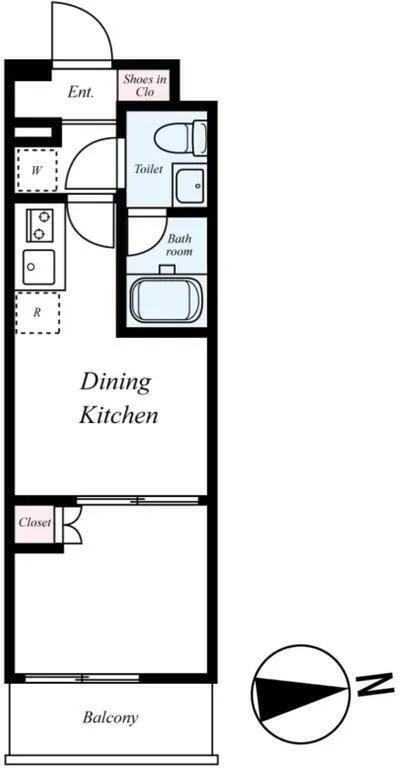 Harmony Residence Kagurazaka Hills First - Floor Plan - []
