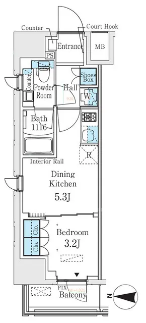 Belfirth Kinshicho South - Floor Plan - ["Rectangle", "Map", "Font"]