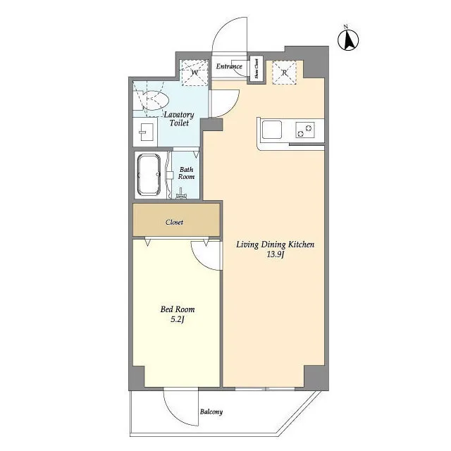 Alpha Court Yahiro - Floor Plan - ["Rectangle", "Font", "Parallel"]