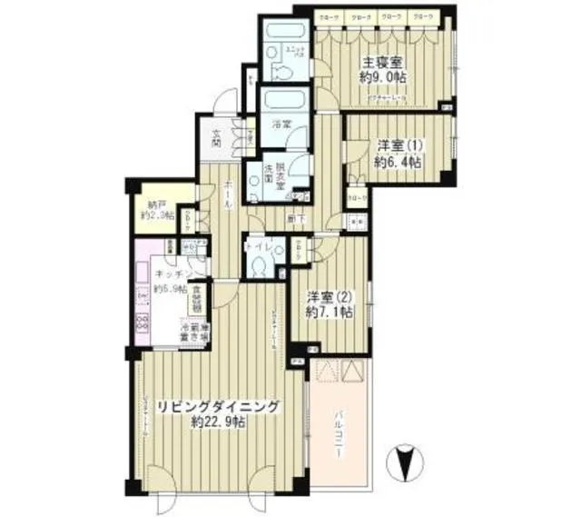Ooyama Park Hills - Floor Plan - ["Rectangle", "Schematic", "Font"]