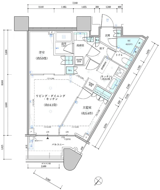 Park Tower Kachidoki South Building - Floor Plan - ["White", "Plan", "Map"]