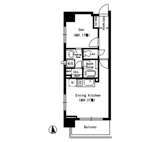 Park Cube Ueno - Floor Plan - ["Rectangle", "Parallel", "Font"]