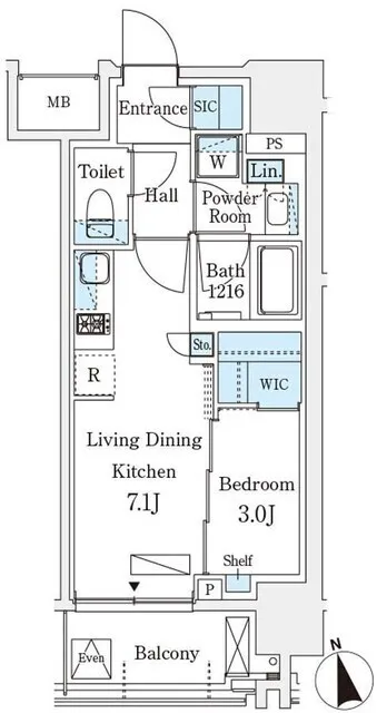Season Flats Asakusa 6-Chome - Floor Plan - []