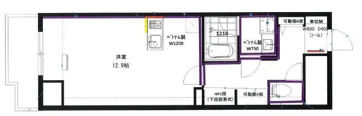 Residia Mejiro - Floor Plan - ["Rectangle", "Font", "Schematic"]
