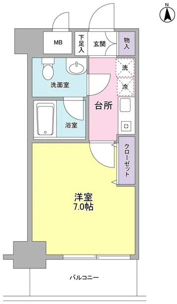 Sereno Shinagawa - Floor Plan - ["Tile Flooring"]