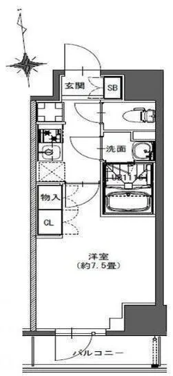La Douceur Higashikanda - Floor Plan - ["Font", "Parallel", "Rectangle"]