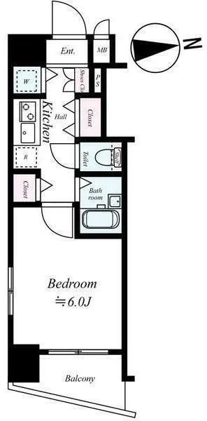 Presence Shinjuku Gyoenmae Ultimate - Floor Plan - ["Wood flooring"]