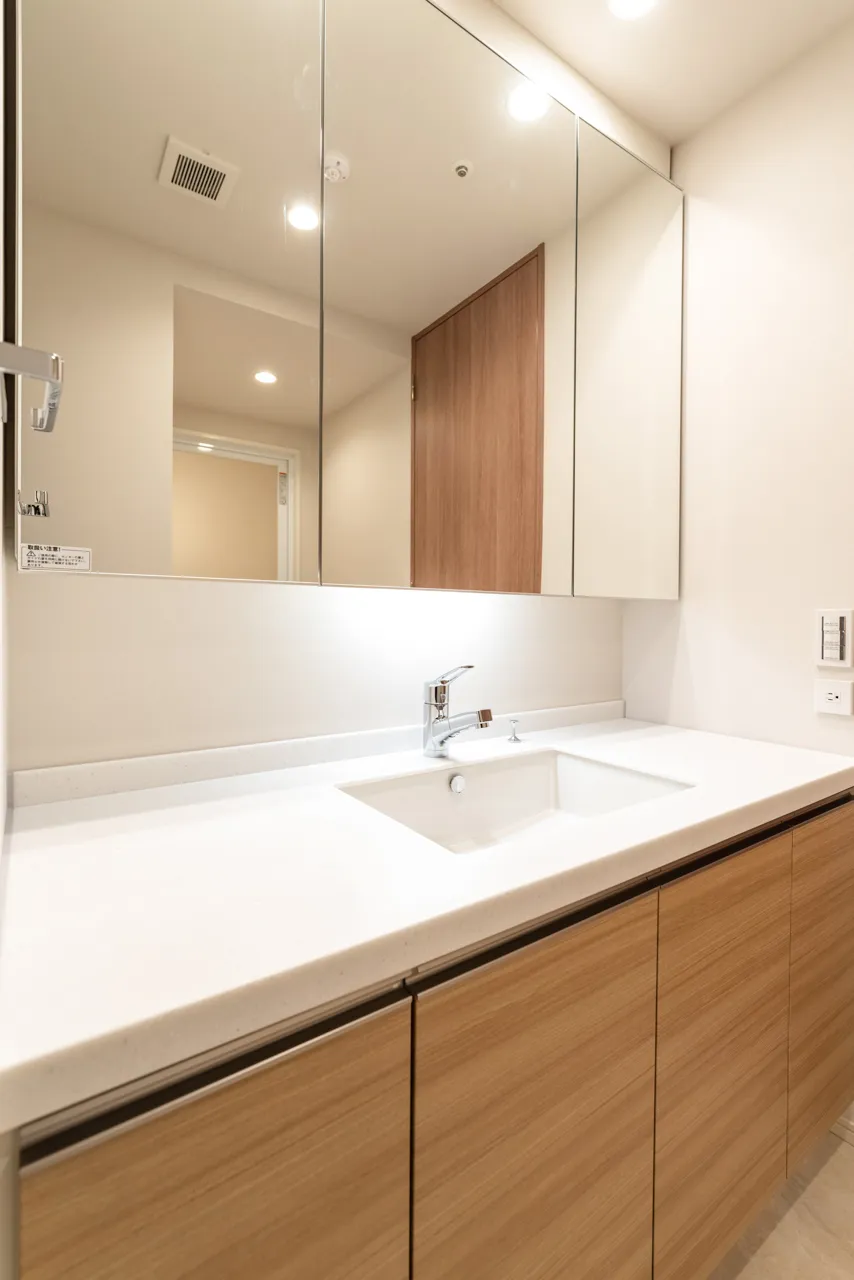 Nakano Station Residence - Interior - ["Flooring", "Bathroom Sink", "Interior design"]