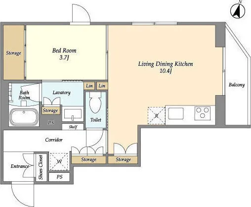 ASTILE Harajuku - Floor Plan - ["Rectangle", "Font", "Parallel"]