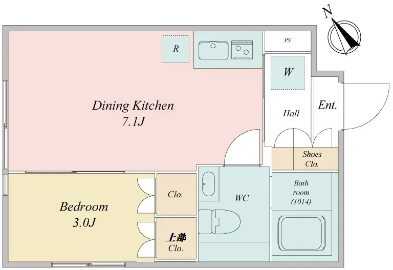Laviere Kiyosumi Garden Terrace - Floor Plan - ["White", "Diagram", "Plumbing fixture"]